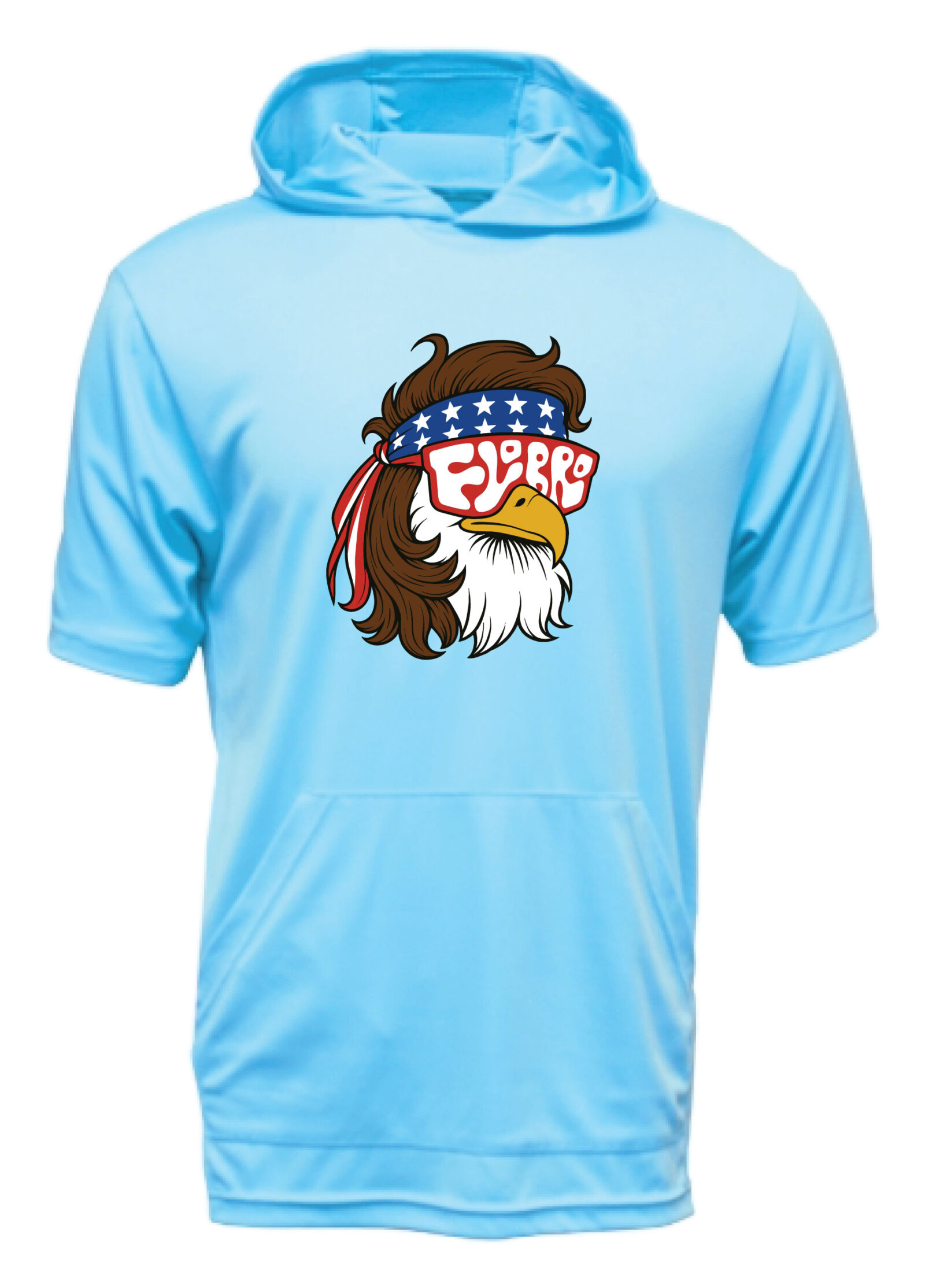 Eagle Hooded Youth Rashguard - short sleeved