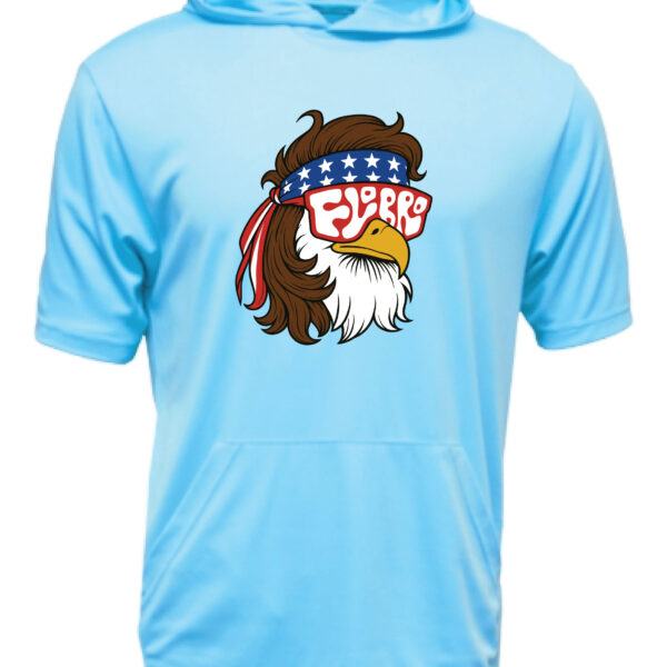 Eagle Hooded Youth Rashguard - short sleeved